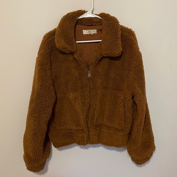 Thread & Supply Jackets & Blazers - Thread & Supply Size Small Sherpa Bomber Coat Brown